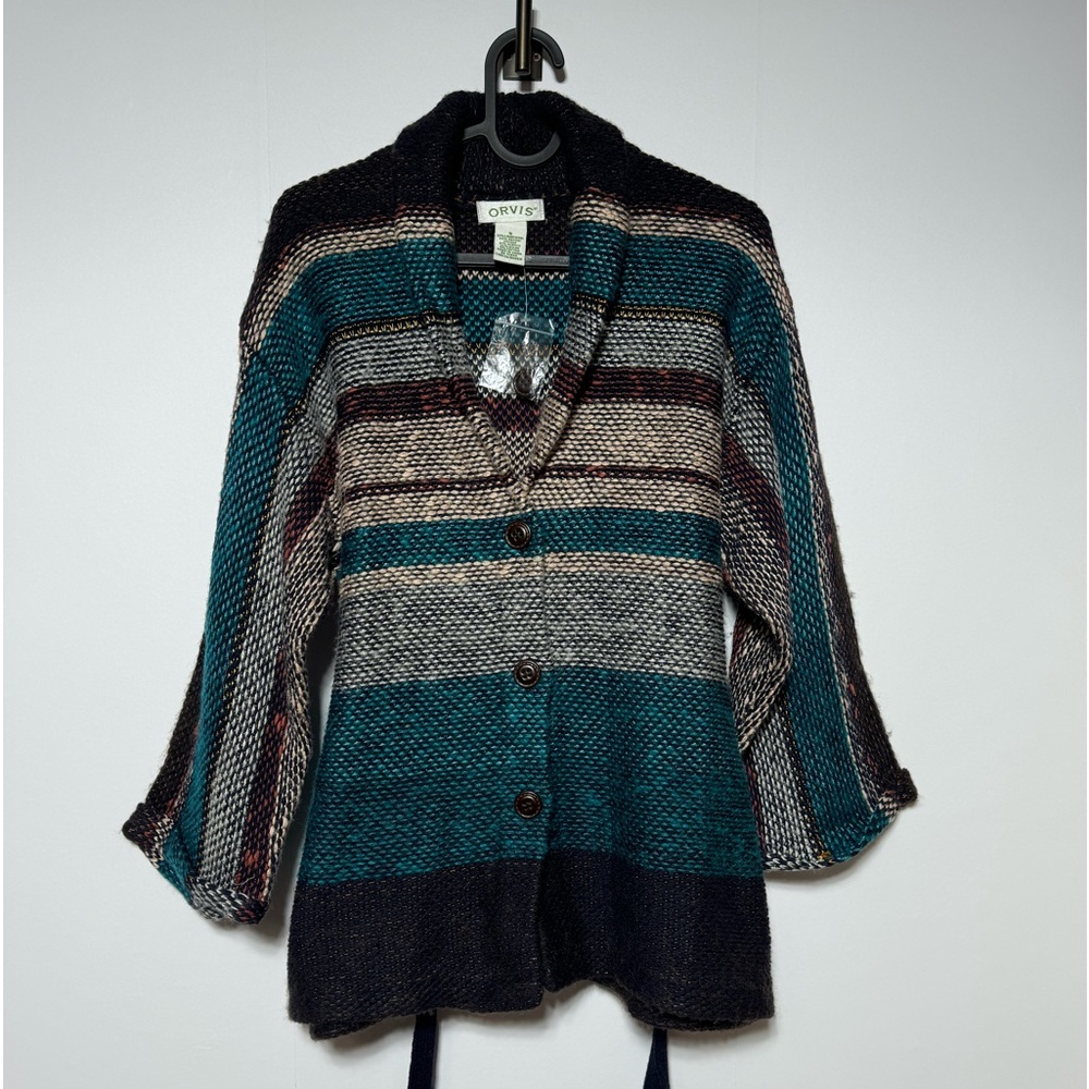 Orvis Lambswool Multicolor Sweater Womens Size Small